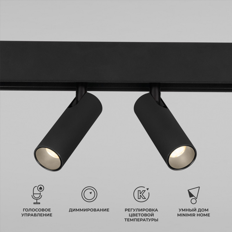 Магнитный трековый светильник Elektrostandard 85056/01 Slim Magnetic (чёрный)