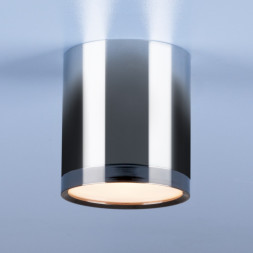 Накладной точечный светильник Elektrostandard DLR024 6W 4200K хром/черный хром