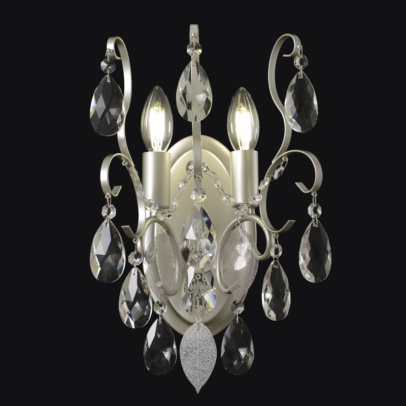 Бра Crystal Lux ESMIRALDA AP2 SILVER ESMIRALDA