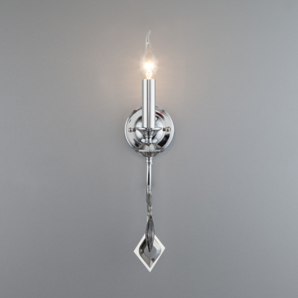 Бра Eurosvet Telao 10120/1 хром/дымчатый хрусталь Strotskis (10110/1)