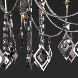 Подвесная люстра Eurosvet 10120/12 хром/дымчатый хрусталь Strotskis Smart (1 Telao