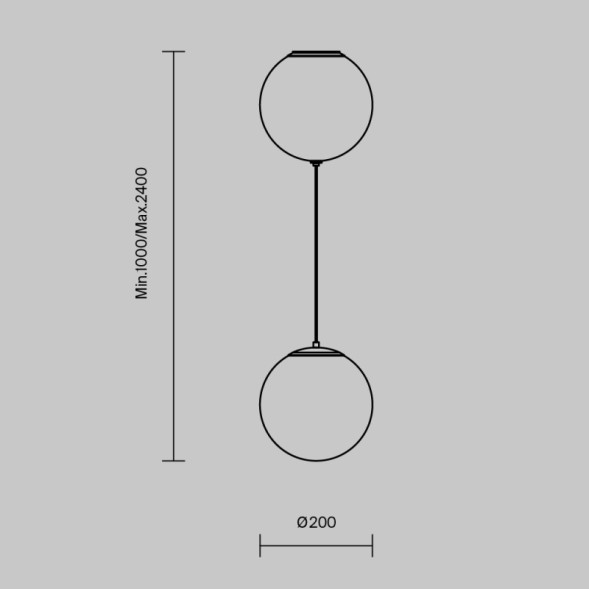 Подвесной светильник Maytoni MOD427PL-L20B3K TWINS