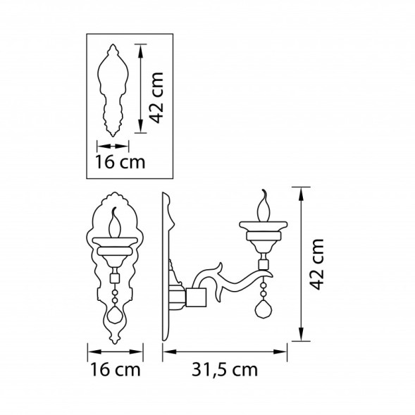 Бра Lightstar Melagro 695612