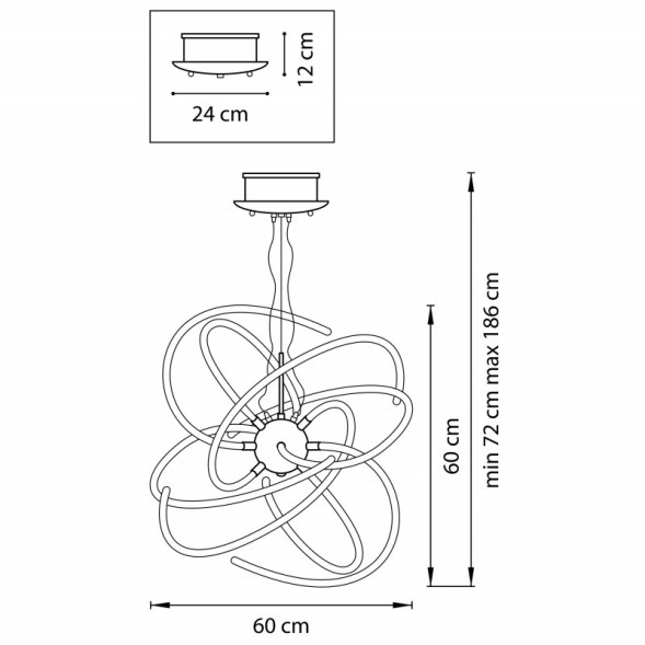 Подвесная люстра Lightstar Ciclone 748152
