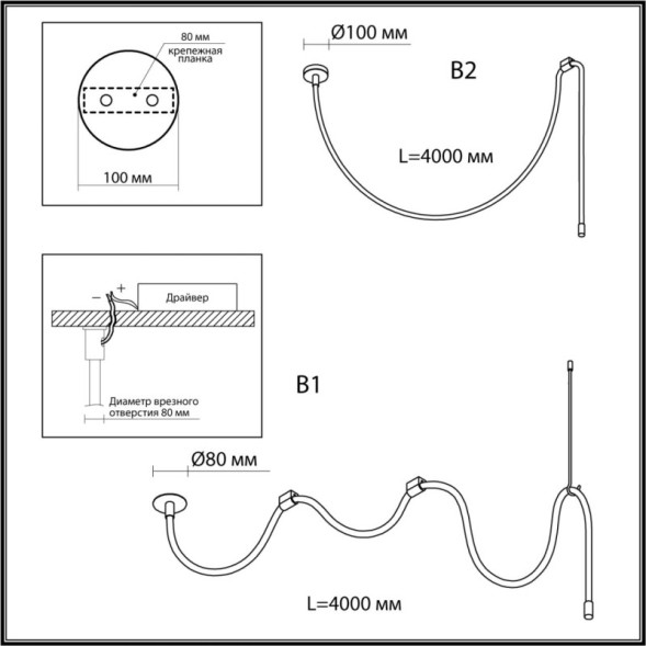 Подвесной светильник Odeon Light CORDA 4391/40CL