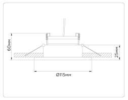 Встраиваемый точечный светильник Ambrella Light TN52334 TECHNO SPOT
