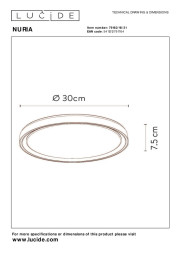 Потолочный светильник LUCIDE NURIA 79182/18/31
