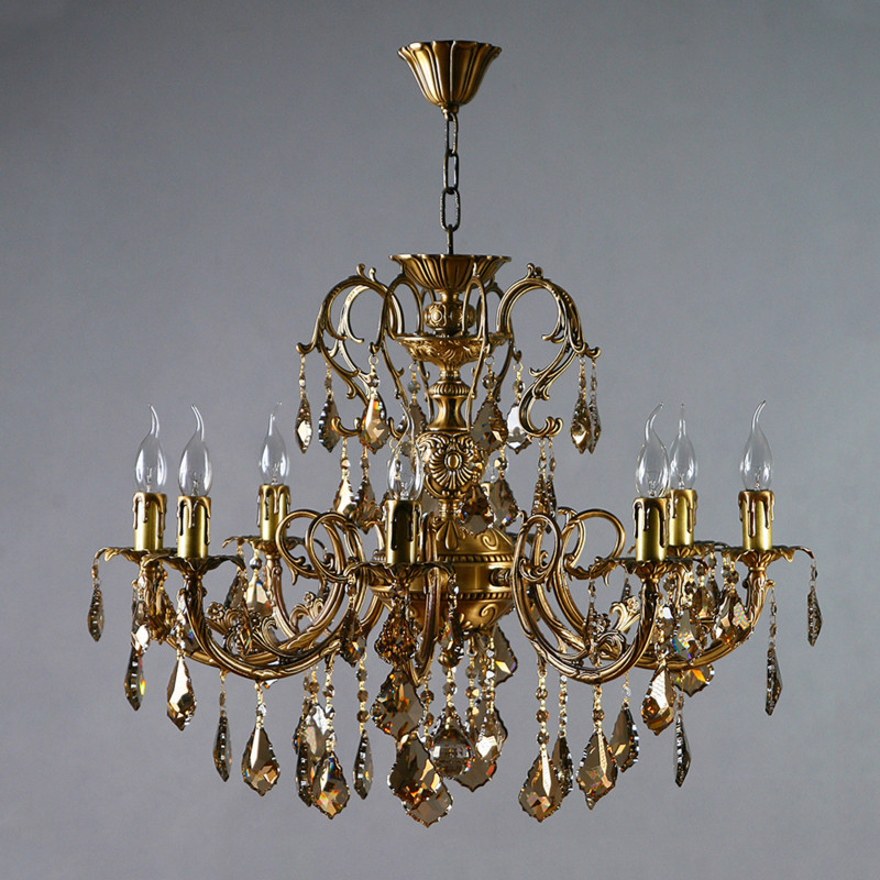 Подвесная люстра AMBIENTE by BRIZZI ALICANTE 8888/8 AB Honey Leaf