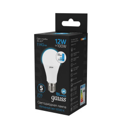 Светодиодная лампа Gauss 102502312-S 12W 220V 1140lm E27 белый (холодный)