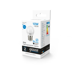 Светодиодная лампа Gauss 53230 10W 220V 750lm E27 белый (холодный)