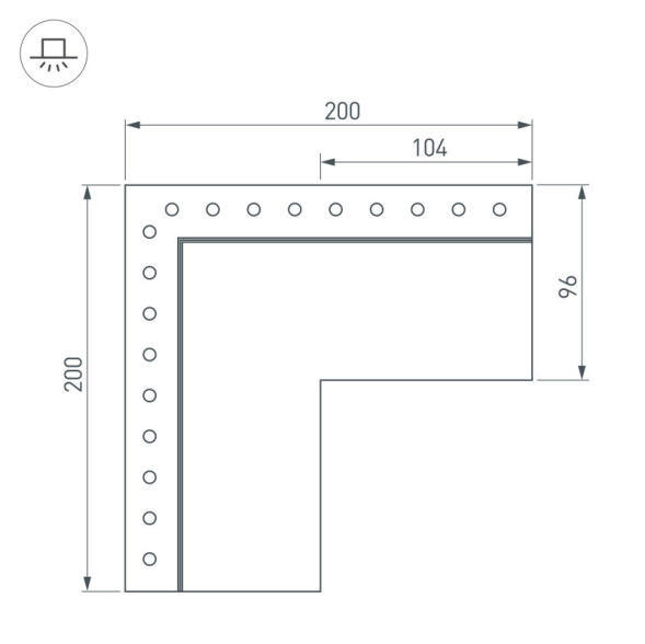 Соединитель профиля свд ленты Arlight SL-LINIA 030137