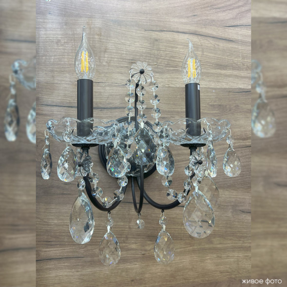Бра Crystal Lux ODELIS ODELIS AP2 BROWN