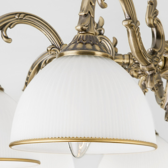 Люстра на штанге Eurosvet CALDERA 60106/5 античная бронза