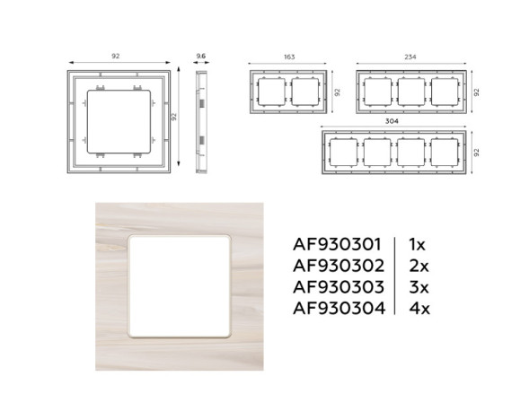 Рамка Ambrella Volt AF930304 ALFA Grand