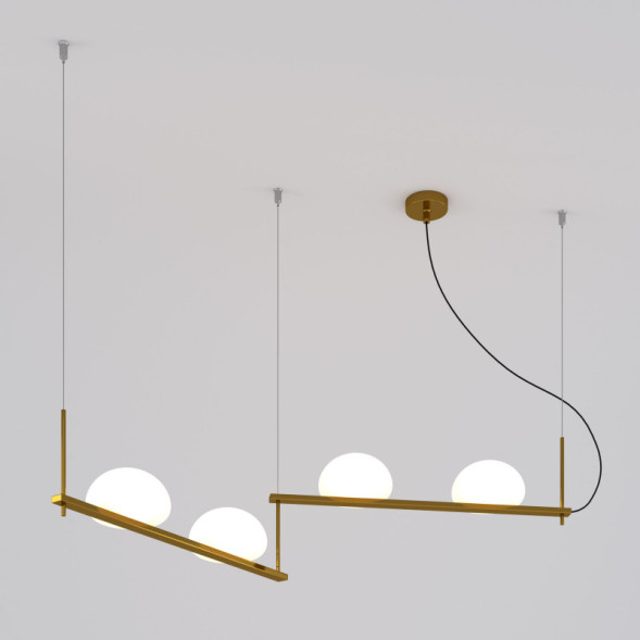 Подвесная люстра Eurosvet Stair 70145/4 латунь