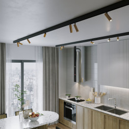 Магнитный трековый светильник Elektrostandard 85056/01 Slim Magnetic (латунь)