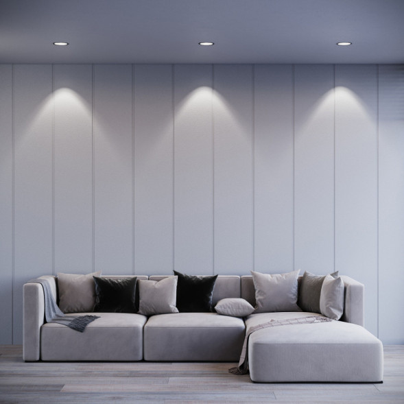 Встраиваемый светильник Elektrostandard 25069/LED 20W 4000K черный Combi