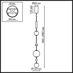 Подвесной светильник Odeon Light CALLISTO 5457/5L