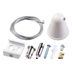 Подвесной комплект для трековых светильников Novotech track white 3phase 135070