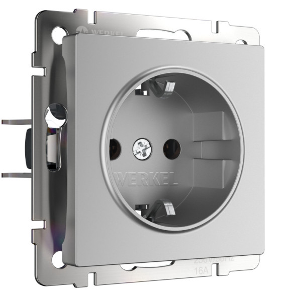 Розетка Werkel W1106 W1171006 серебряный