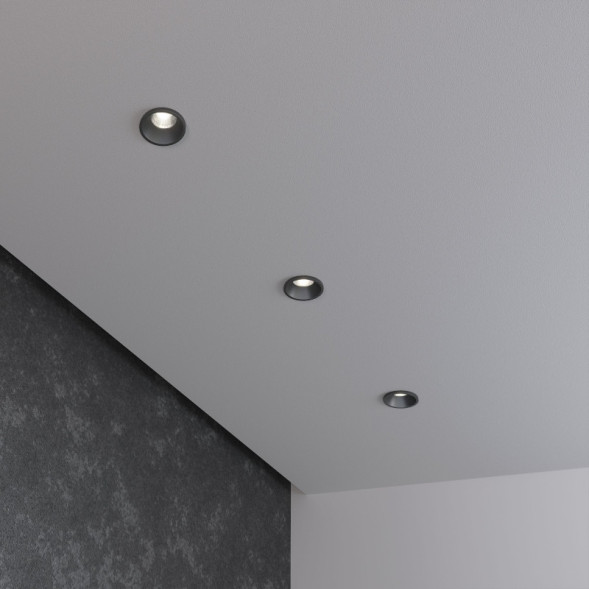 Встраиваемый точечный светильник Elektrostandard 15269/LED 3W BK черный