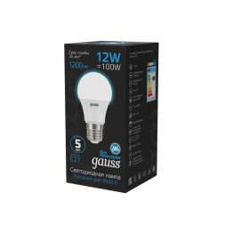 Светодиодная лампа Gauss 102502312 12W 220V 1200lm E27 белый (холодный)