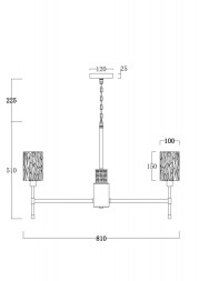 Подвесная люстра Freya ELSA FR5133PL-08CH