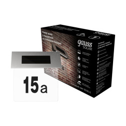 Уличный настенный светильник Gauss SOLAR GS091