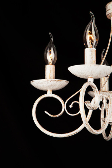 Подвесная люстра Eurosvet PROVENCE 22404/5 белый с золотом