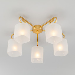 Люстра на штанге Eurosvet Camila 30143/5 латунь