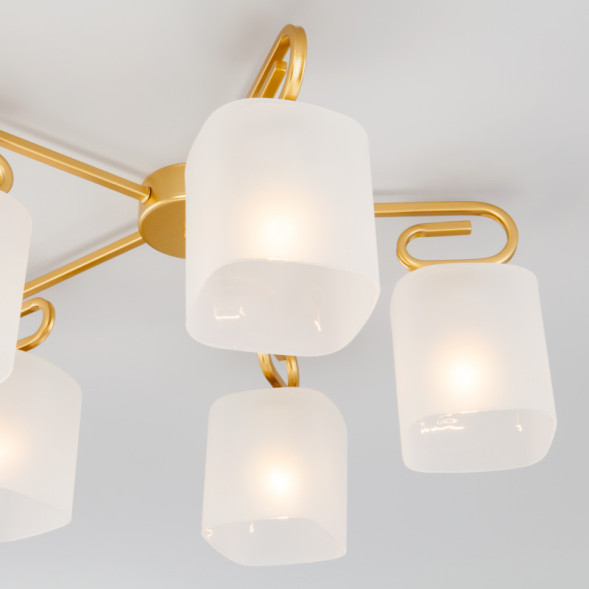 Люстра на штанге Eurosvet Camila 30143/5 латунь