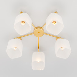 Люстра на штанге Eurosvet Camila 30143/5 латунь