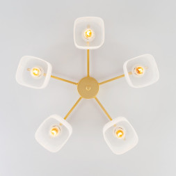 Люстра на штанге Eurosvet Camila 30143/5 латунь