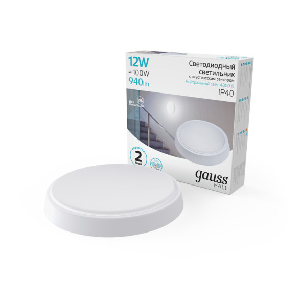 Офисный светильник Gauss ЖКХ Gauss HALL 193411212-OAS