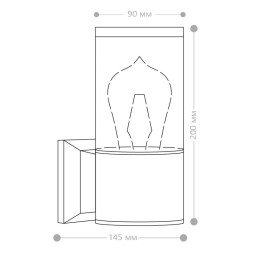 Уличный настенный светильник Feron 51330