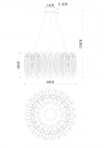 Подвесная люстра Divinare Amelie 6003/01 SP-8