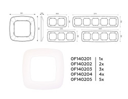 Рамка Ambrella Volt OF140203 OMEGA Ecta