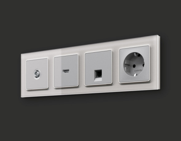 Розетка Ambrella Volt MA414010 ALFA QUANT