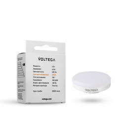 Светодиодная лампа Voltega 7770 6W 220V 450lm GX53 белый (теплый)