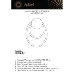 Бра APLOYT APL.773.01.43 Sindrillon