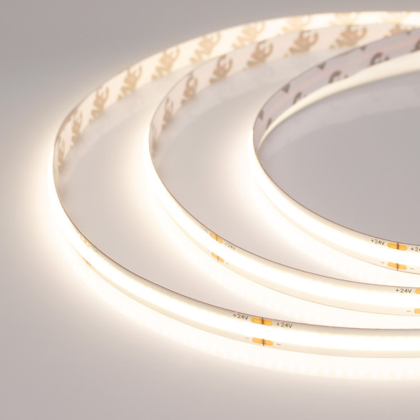 Лента Arlight COB-X378-8mm 044579(3) 55W 24V белый (теплый) IP20