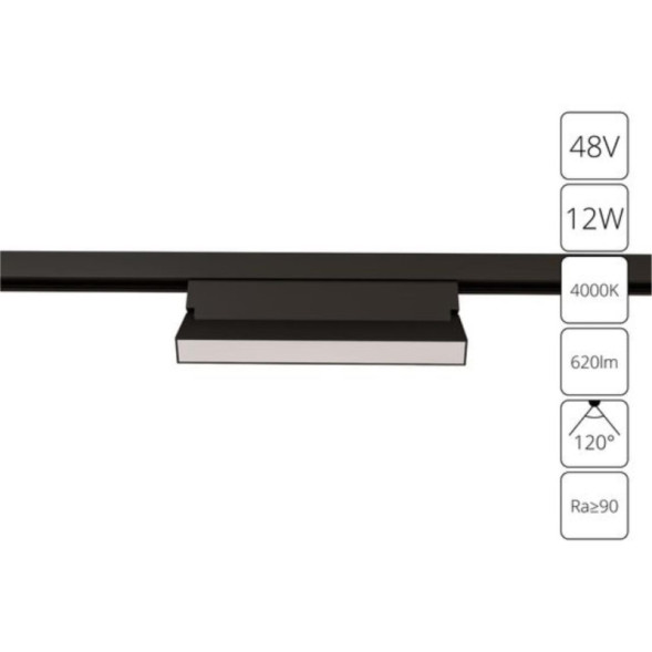 Магнитный трековый светильник ARTE Lamp Linea A4669PL-1BK