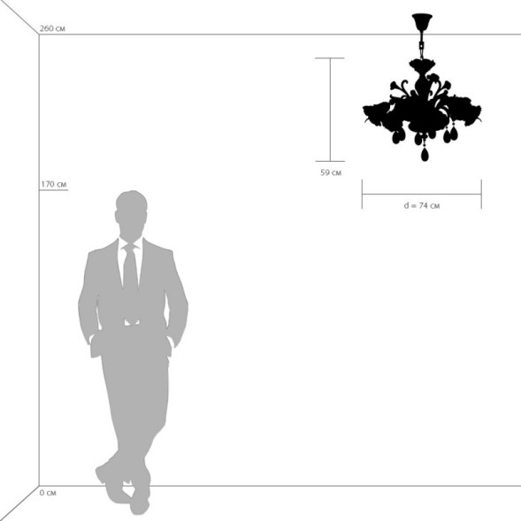 Подвесная люстра Lightstar Rosata 696062