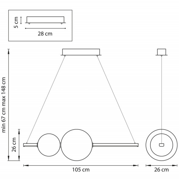 Подвесной светильник Lightstar CROCO 815336