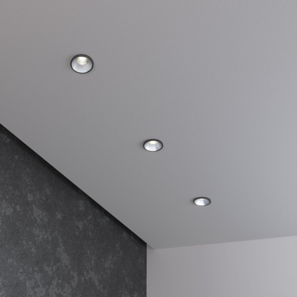 Встраиваемый точечный светильник Elektrostandard 15269/LED 3W SN/BK сатин/никель / черный