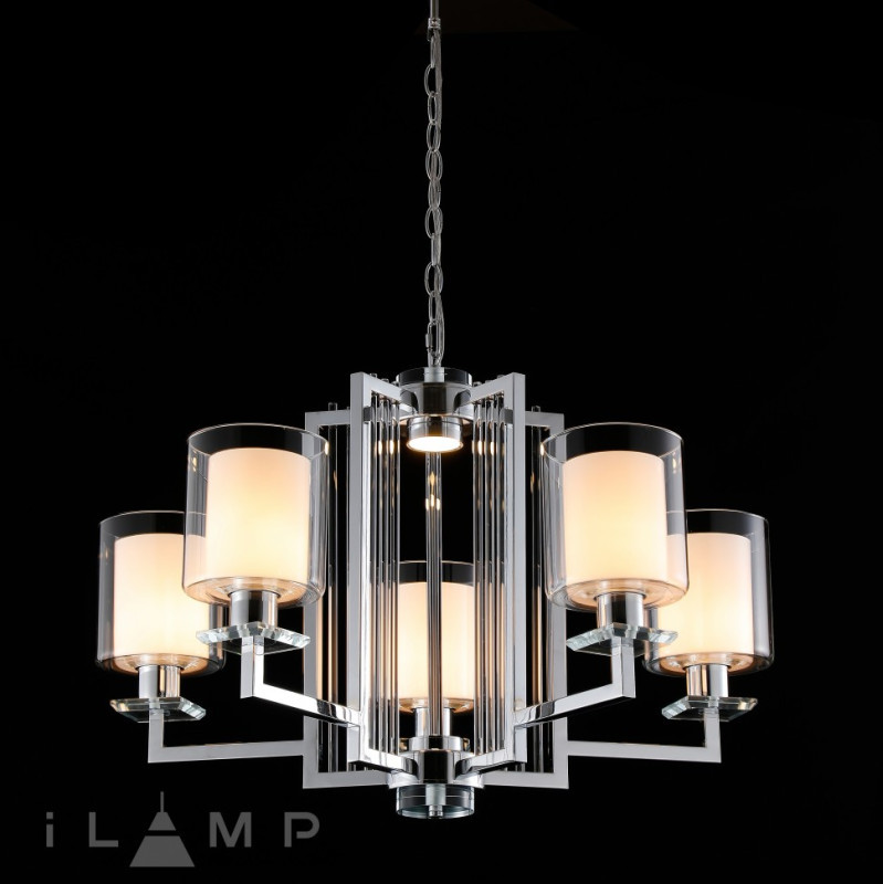 Подвесная люстра iLamp King RM6201-5 CR+CL