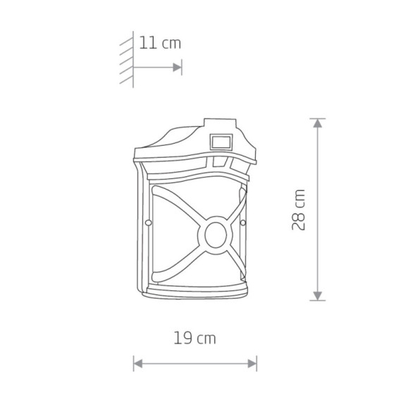 Уличный настенный светильник Nowodvorski Don 4687