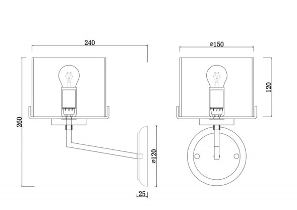 Бра Freya KAREN FR5096WL-01CH