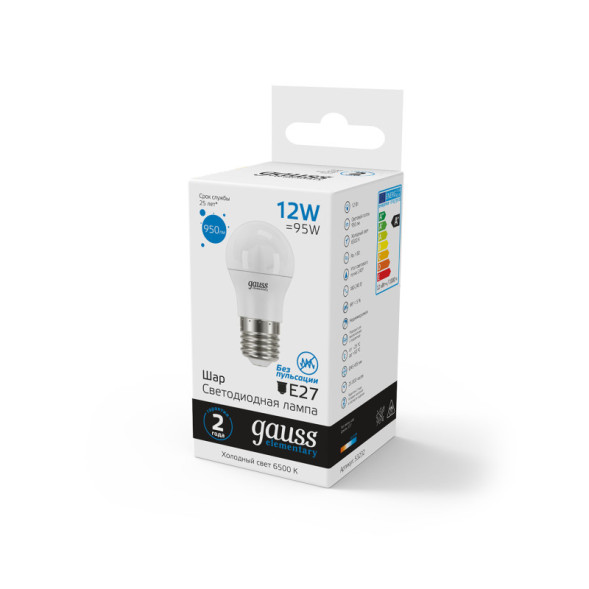 Светодиодная лампа Gauss 53232 12W 220V 950lm E27 белый (холодный)