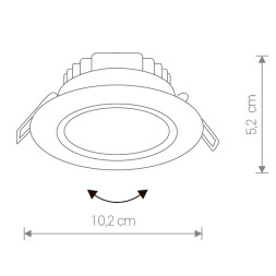 Точечный влагозащищенный светильник Nowodvorski Eol Led 8988